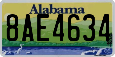 AL license plate 8AE4634