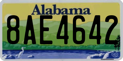 AL license plate 8AE4642