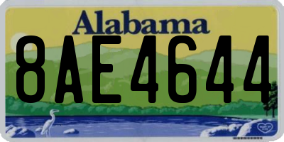 AL license plate 8AE4644