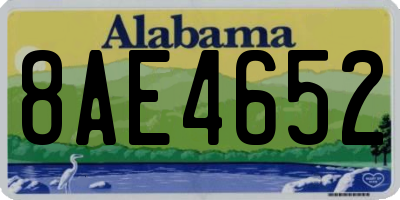 AL license plate 8AE4652