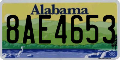 AL license plate 8AE4653