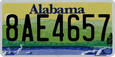 AL license plate 8AE4657