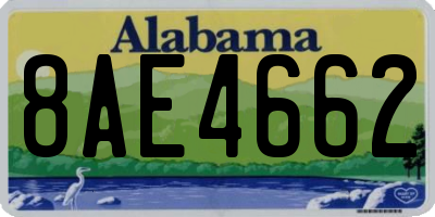 AL license plate 8AE4662