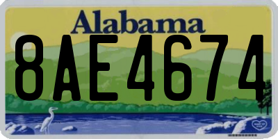AL license plate 8AE4674
