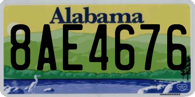AL license plate 8AE4676