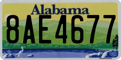 AL license plate 8AE4677