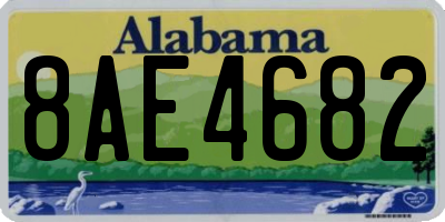 AL license plate 8AE4682