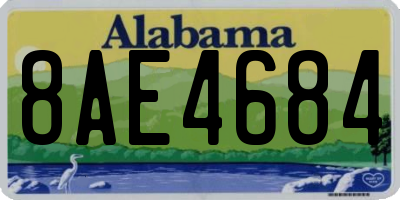 AL license plate 8AE4684