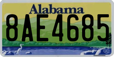 AL license plate 8AE4685
