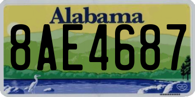 AL license plate 8AE4687