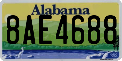 AL license plate 8AE4688