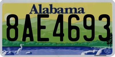 AL license plate 8AE4693