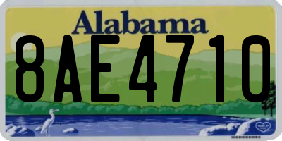 AL license plate 8AE4710
