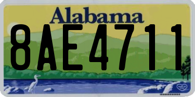 AL license plate 8AE4711