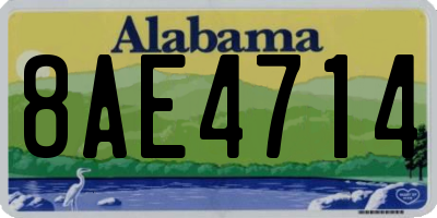 AL license plate 8AE4714