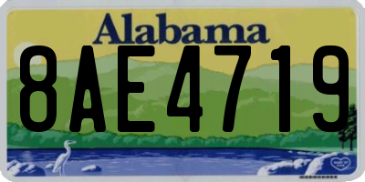 AL license plate 8AE4719
