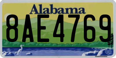 AL license plate 8AE4769