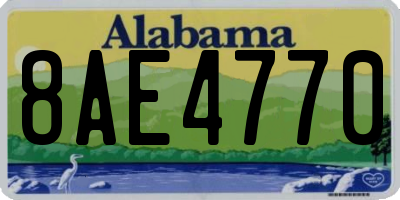 AL license plate 8AE4770