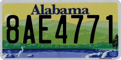 AL license plate 8AE4771