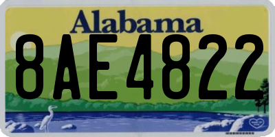 AL license plate 8AE4822