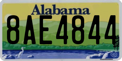 AL license plate 8AE4844
