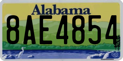 AL license plate 8AE4854
