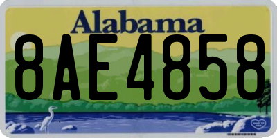 AL license plate 8AE4858