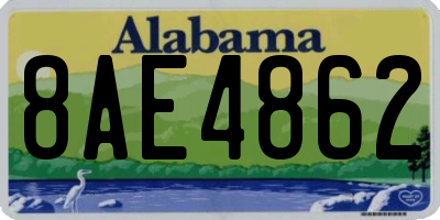 AL license plate 8AE4862