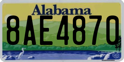 AL license plate 8AE4870