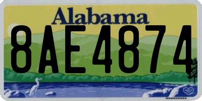 AL license plate 8AE4874