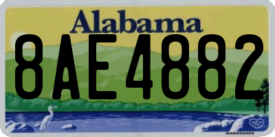 AL license plate 8AE4882