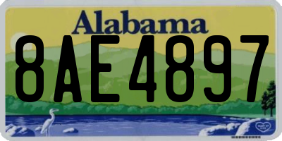 AL license plate 8AE4897