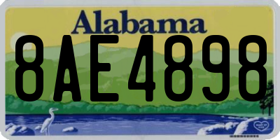 AL license plate 8AE4898