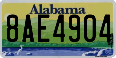 AL license plate 8AE4904