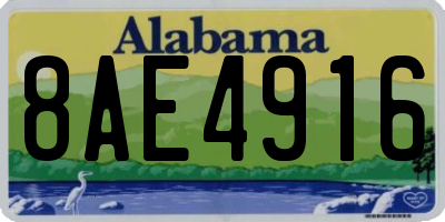 AL license plate 8AE4916