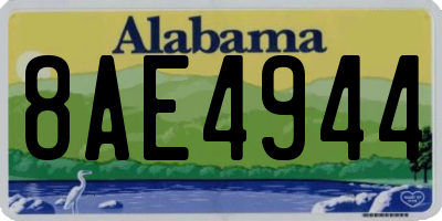AL license plate 8AE4944