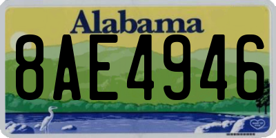 AL license plate 8AE4946