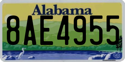AL license plate 8AE4955