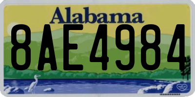 AL license plate 8AE4984