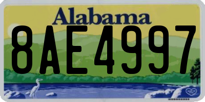 AL license plate 8AE4997