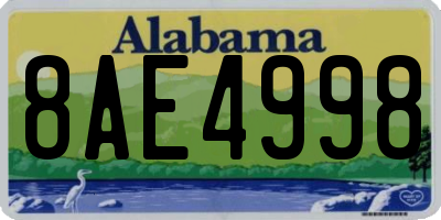 AL license plate 8AE4998