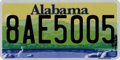 AL license plate 8AE5005