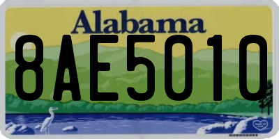 AL license plate 8AE5010