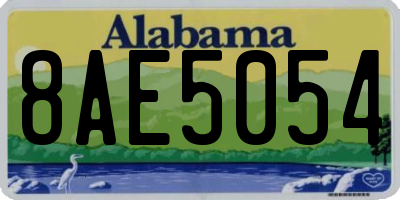 AL license plate 8AE5054