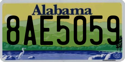 AL license plate 8AE5059