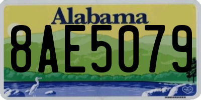AL license plate 8AE5079
