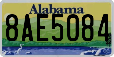 AL license plate 8AE5084