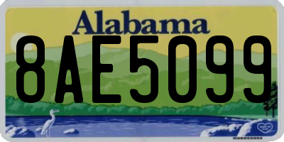 AL license plate 8AE5099