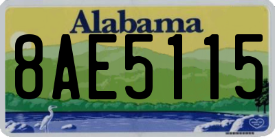 AL license plate 8AE5115