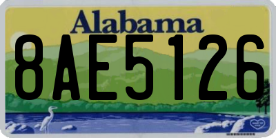 AL license plate 8AE5126